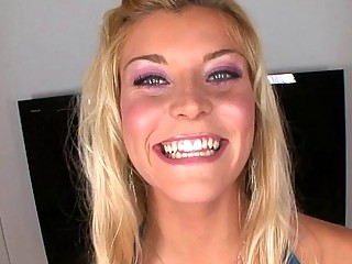 Shay gets mouthful of warm cum