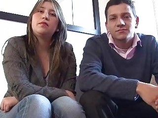 Real couple making a porn casting in Colombia