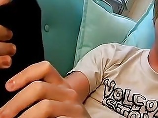 Sexy gay mens foot fetish blonde Cute Colby Cums On Himself