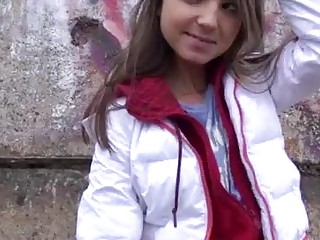 Outdoor banging with a hot Russian teen 