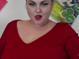 BBW shows off her fat ass while in heels