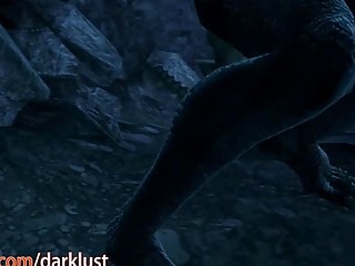 Busty 3D chick gets pounded by ogres in hardcore fashion