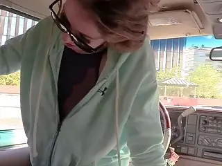 Quickie in a car