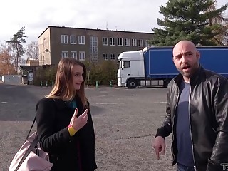 Adele Unicorn gets naked and bangs hardcore in a car